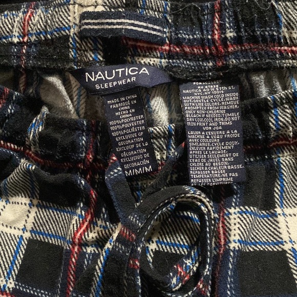 NAUTICA PLAID FLEECE SLEEP PANT - Picture 2 of 3